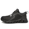 Ziva Lightweight Anti-smashing Steel Toe Work Shoes Black