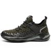 Isaac Comfortable Construction Steel Toes Work Shoes ArmyGreen