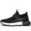Ethan Comfortable Steel Toe Shoes No-Slip Black/White