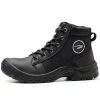 John High Top Lightweight Puncture Resistant Steel Toe Safety Boots Black