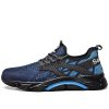 Augus Lightweight Breathable Steel Toe Safety Shoes Slip Resistant Blue