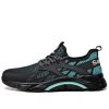 Augus Lightweight Breathable Steel Toe Work Sneakers Slip Resistant Green