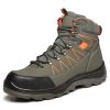 Berton Industrial Construction High Top Steel Toe Boots Green
