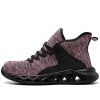 Diana Women's Comfortable Steel Toe Shoes Puncture-Resistant Flexible Pink
