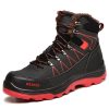 Luke Winter Snow Steel Toe Boots Waterproof Black/Red