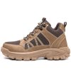 Gilbert High Top Steel Toe Shoes Slip Resistant Khaki