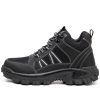 Sean High Top Steel Toe Work Shoes Comfortable Black
