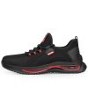 Thomas Stylish Steel Toe Safety Sneakers Black/Red