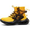 Baily High Tops Steel Toe Construction Work Shoes Yellow