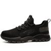 Abram Comfortable Steel Toe Work Shoes Black
