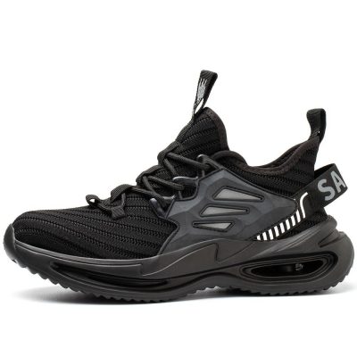Mark Breathable Steel Toe Safety Shoes Black