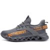 Cash Breathable Stylish Steel Toe Safety Shoes Gray