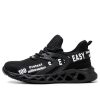 Benno Lightweight Steel Toe Sneakers Slip Resistant Blue