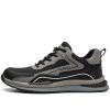 Uriah Unisex Stylish Steel Toe Sneakers Lightweight Black