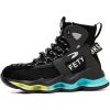 Astor Comfortable Steel Toe Tennis Shoes Black