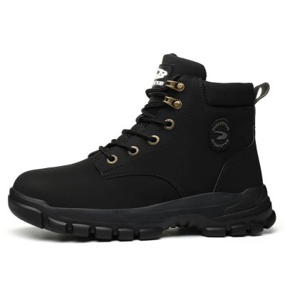 Barton Waterproof Steel Toe Safety Work Boots Yellow